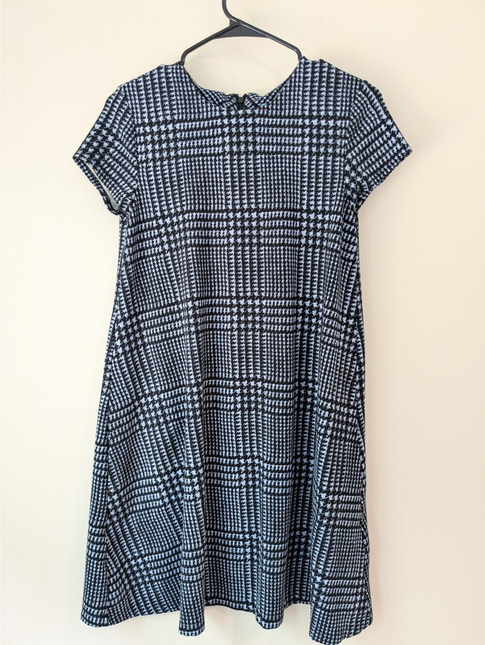 J.Mclaughing  Houndstooth Short Sleeve Dress